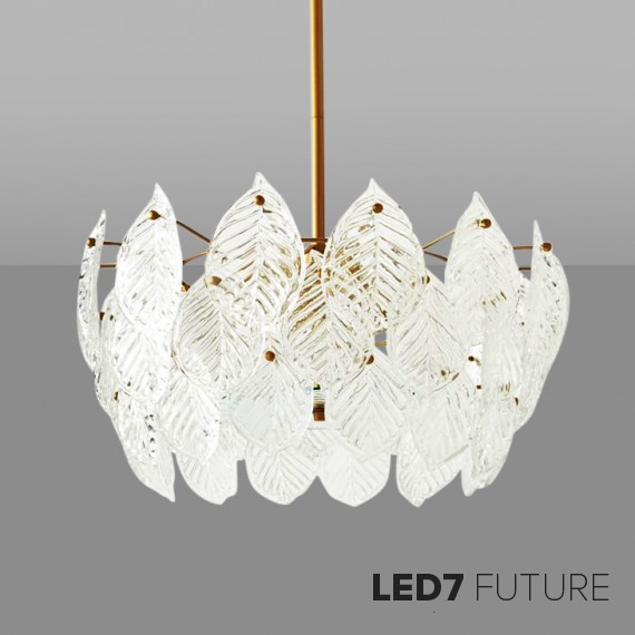 West Elm - Glass Leaf Chandelier